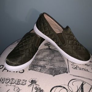 Steve Madden Army Green Slip-On Sneakers